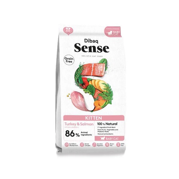 SENSE KITTENS CAT TURKEY/SALMON GF