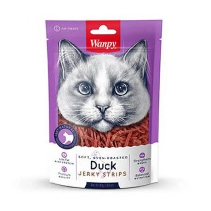 WANPY SOFT DUCK JERKY STRIPS FOR CATS