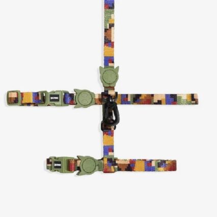 Zee-Cat Pixel Arnes + Leash Set