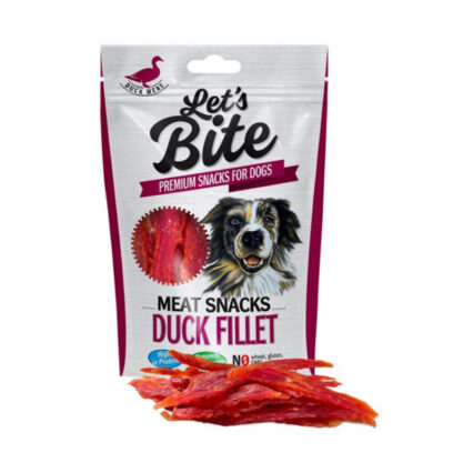 BRIT CARE LETS BITE SNACKS DUCK FILLETS 80GR