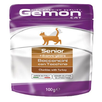 Gemon Pouch Cat Senior Turkey