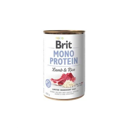 BRIT LATA MONO PROTEIN LAMB Y RICE