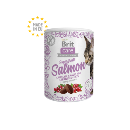 Brit Care Cat Snack Superfruits Salmon