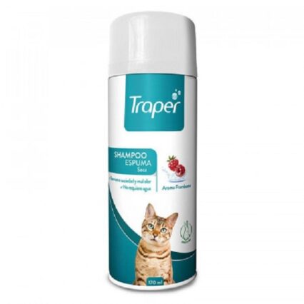 TRAPER SHAMPOO ESPUMA SECO GATO