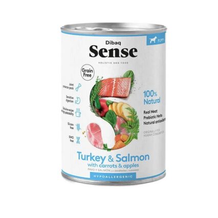 SENSE LATA PUPPY TURKEY Y SALMON 380GR