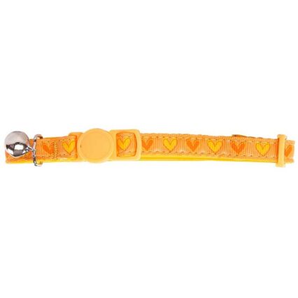 PAWISE COLLAR GATO AMARILLO CORAZONES