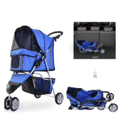 COCHE DE TELA OXFORD Y METAL 4 KG "ALTO:84CM LARGO:45CM ANCHO:34CM