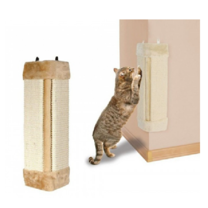 RASCADOR ESQUINERO PARA GATO+HIERBA GATERA 13*8.5CM
