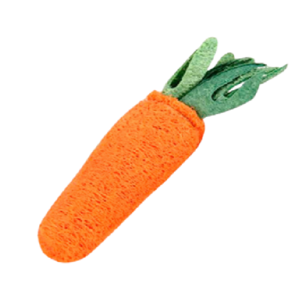 "TIMOTHY TOYS JUGUETE ZANAHORIA LOOFAH" 7"