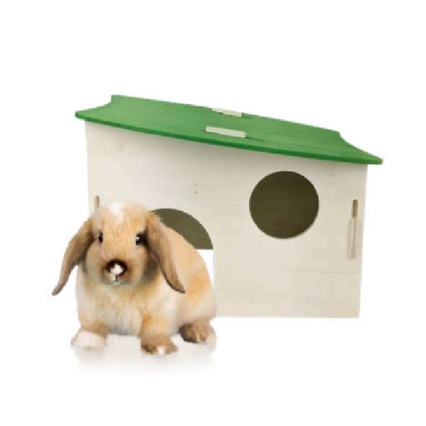 "TIMOTHY TOYS CASA MADERA PARA CONEJOS 40X20X21 CM