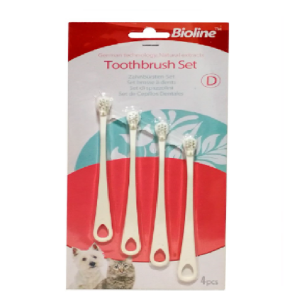 SET DE CEPILLOS DE DIENTES PARA GATOS Y CACHORROS