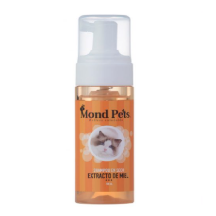MOND PETS SHAMPOO EN SECO ESPUMA MIEL 150 ML