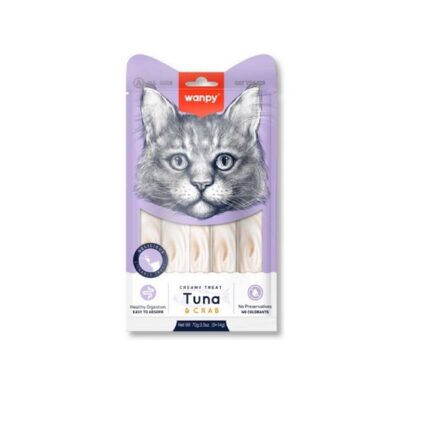 WANPY CREAMY CAT TUNA & CRAB 70GR
