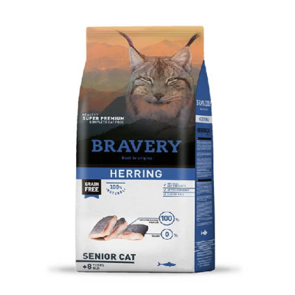 BRAVERY HERRING SENIOR CAT 2KG