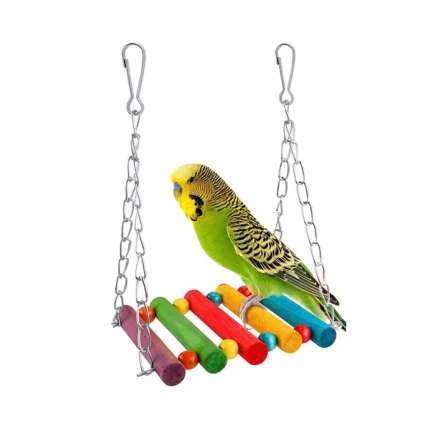 COLUMPIO PARA AVES MADERA COLORES 11CM