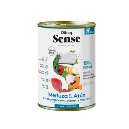 SENSE LATA ADULTO MERLUZA Y ATUN 380GR
