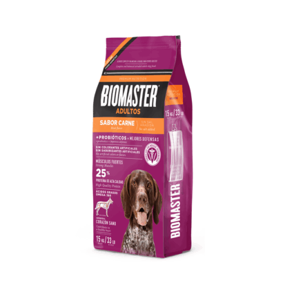 BIOMASTER ADULTO SABOR CARNE 15+3KG