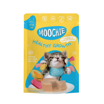 MOOCHIE CAT HEALTHY GROWTH GATITO ATÚN POLLO 70GR