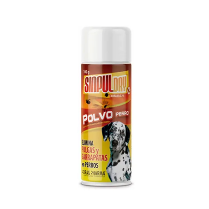 SINPUL  DRY POLVO PERRO 100GR